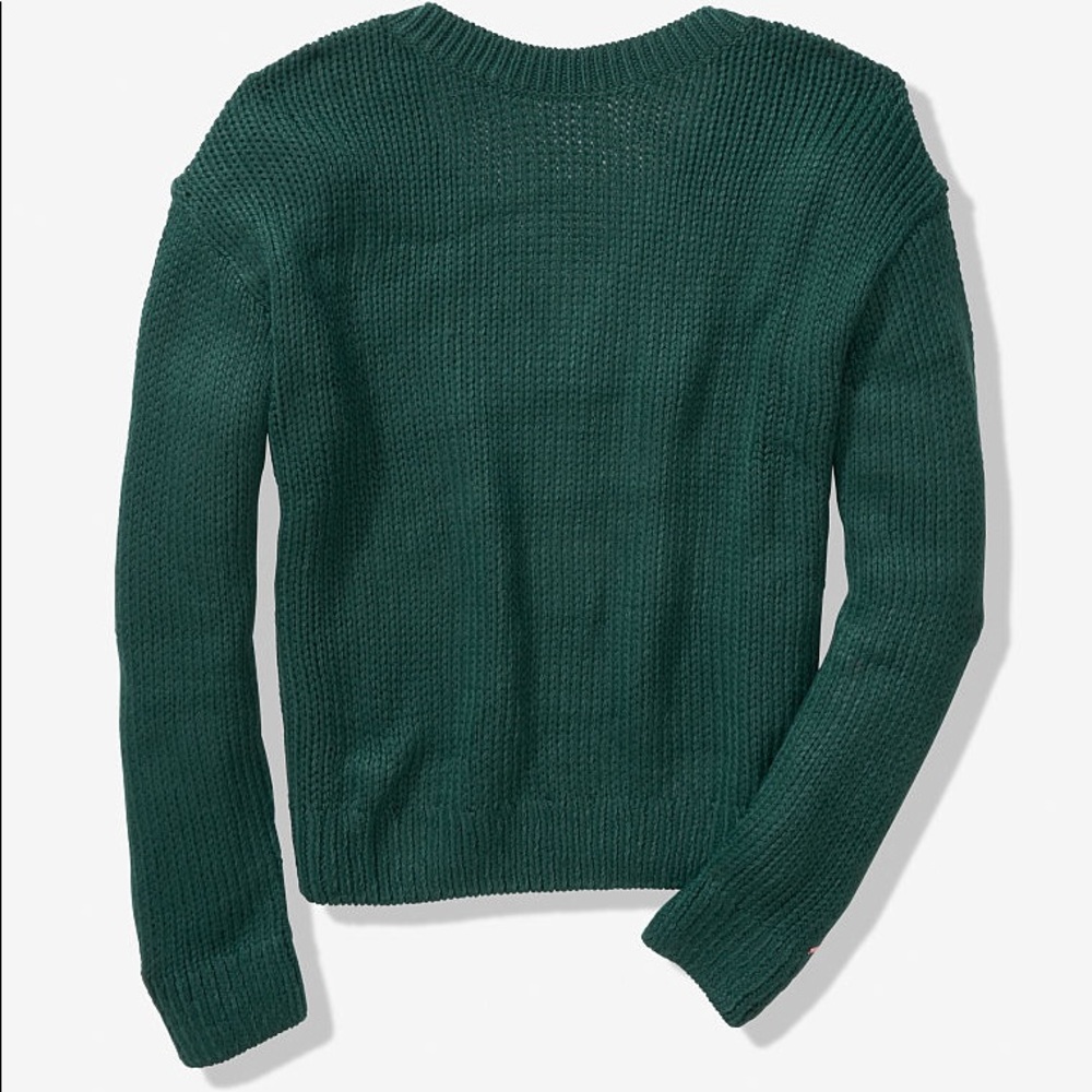 PINK Reversible V-Neck Sweater - Picture 3 of 5